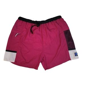 Vintage Wilson Advantage Swim Mens Burgandy Swim Trunks‎ Size XL